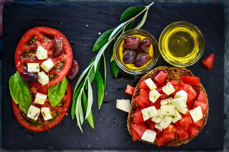 Mediterranean fresh salad at Mod Pizza